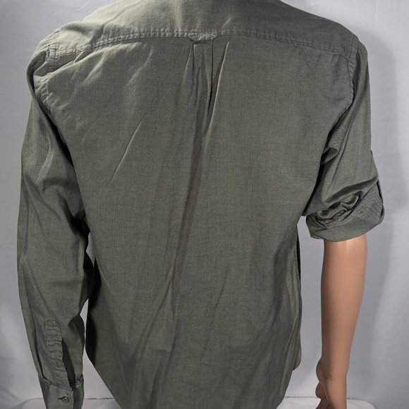 Artful Dodger green oxford shirt with rollup sleeves Large - Picture 8 of 12